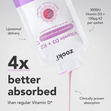 Vitamin D3+K2, Liposomal Liquid
 Sachets                                                    Mixed Berry - 14 packs
