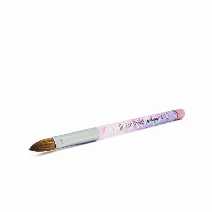 Pinched Pastel Glitter Acrylic Brush size 14